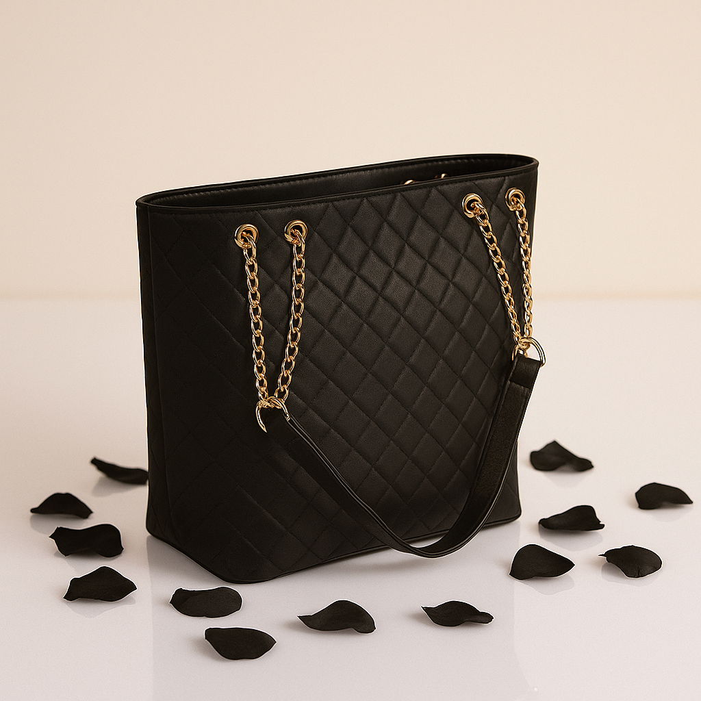 AVELINE Leather Tote Bag