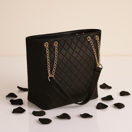 AVELINE Leather Tote Bag