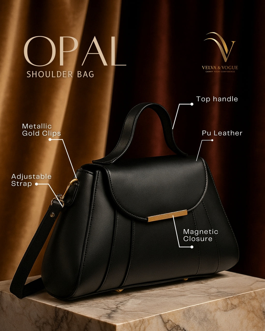 OPAL Leather Shoulderbag