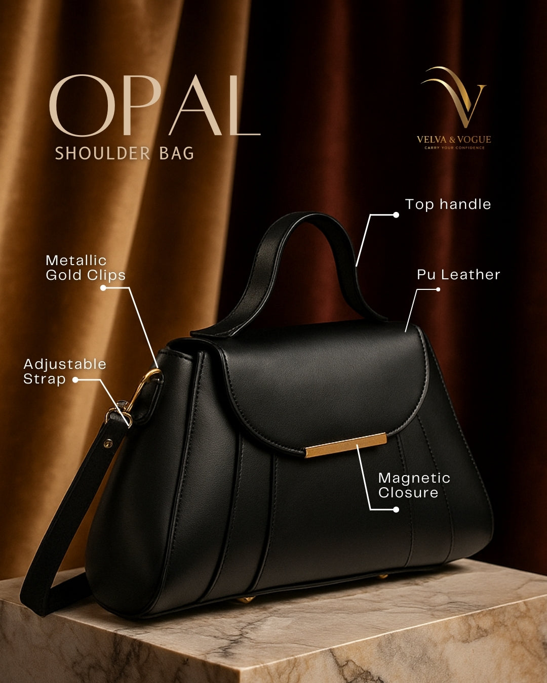 OPAL Leather Shoulderbag