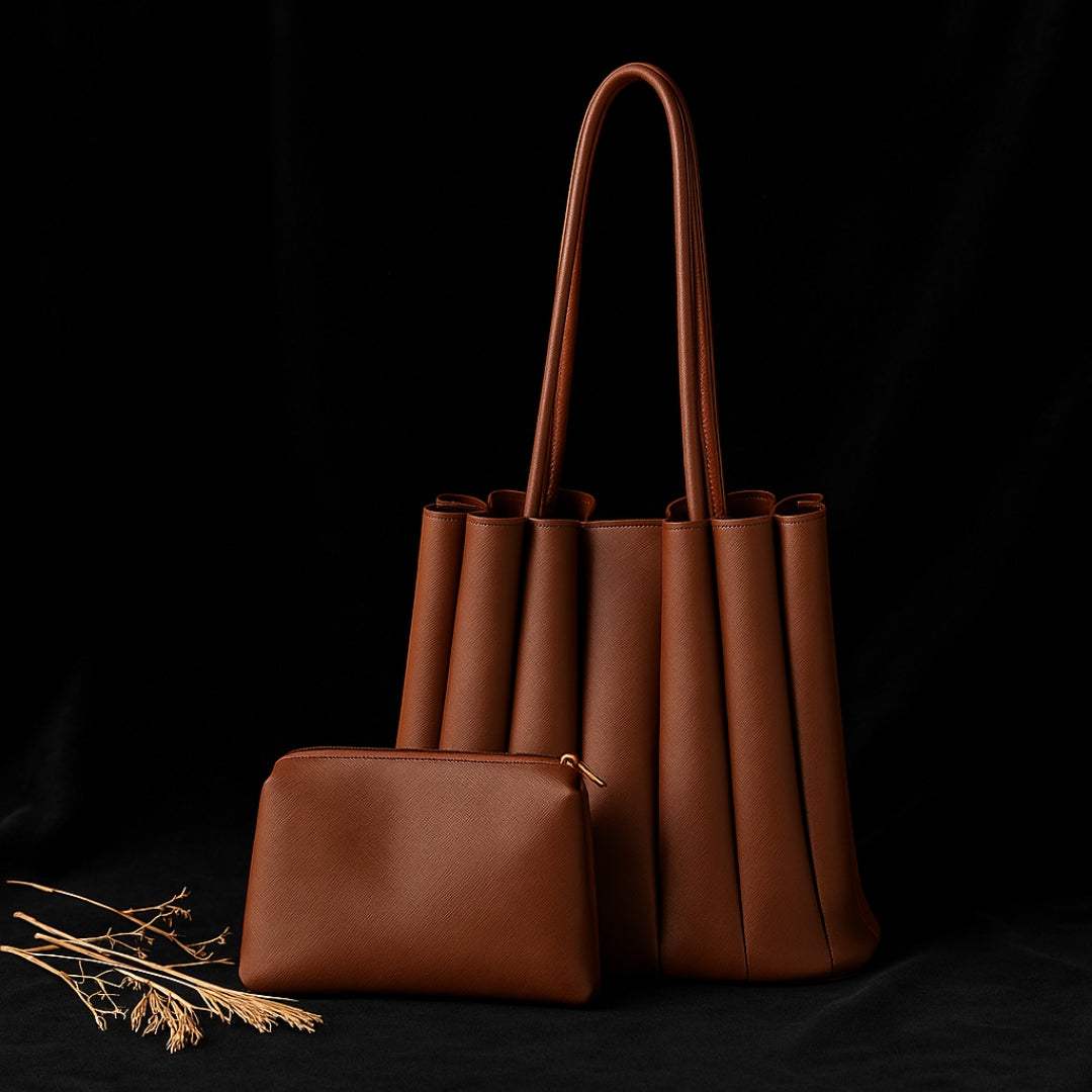 Solena PU Leather Shoulder Bag 2Pc