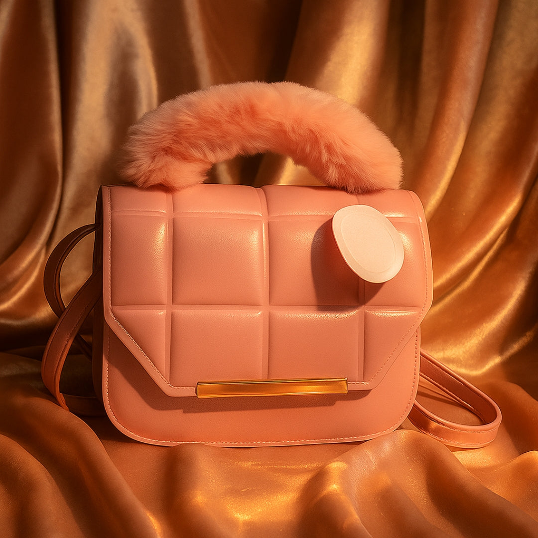 FLUFF – Rexine Plain Shoulder Bag