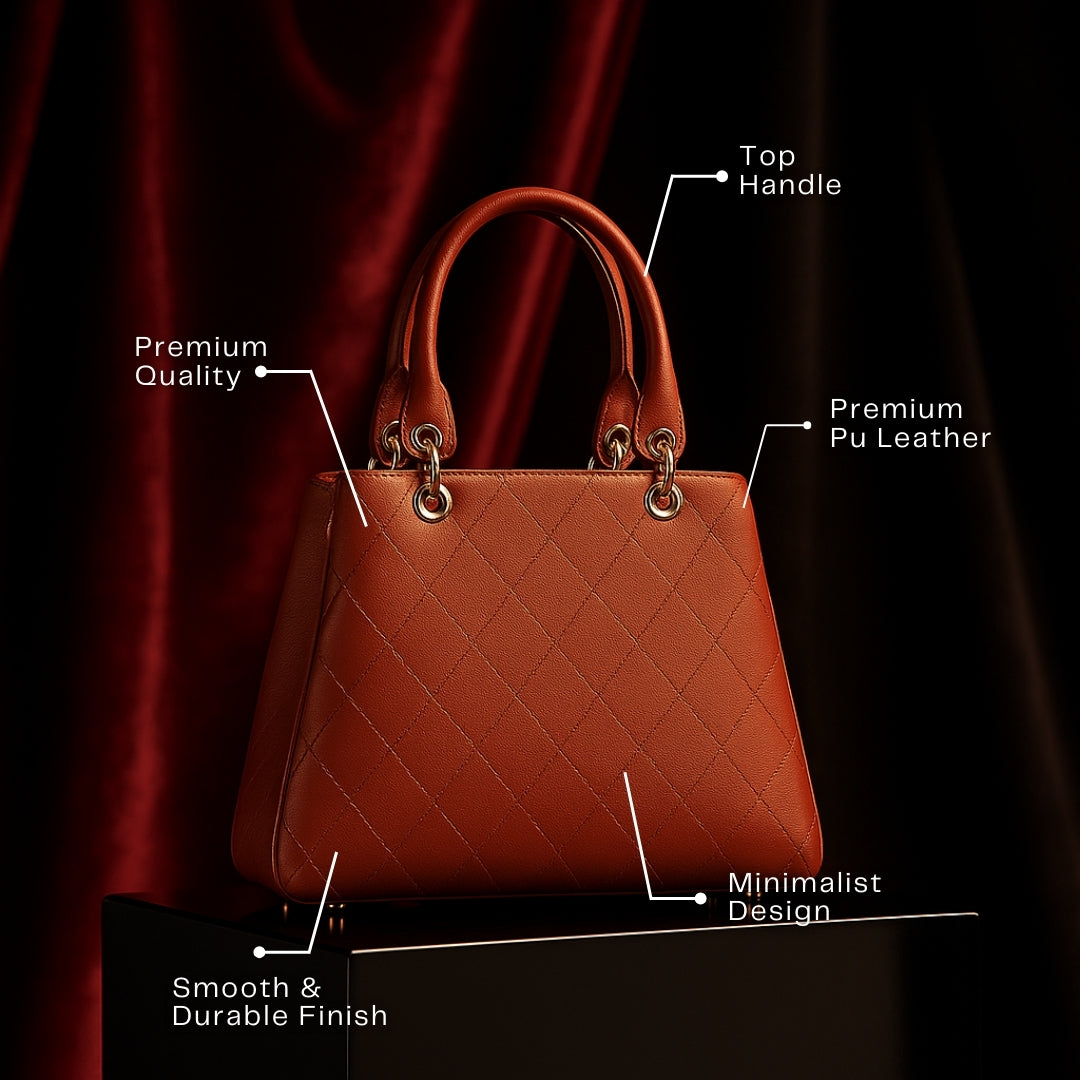 Choco PU Leather Handbag