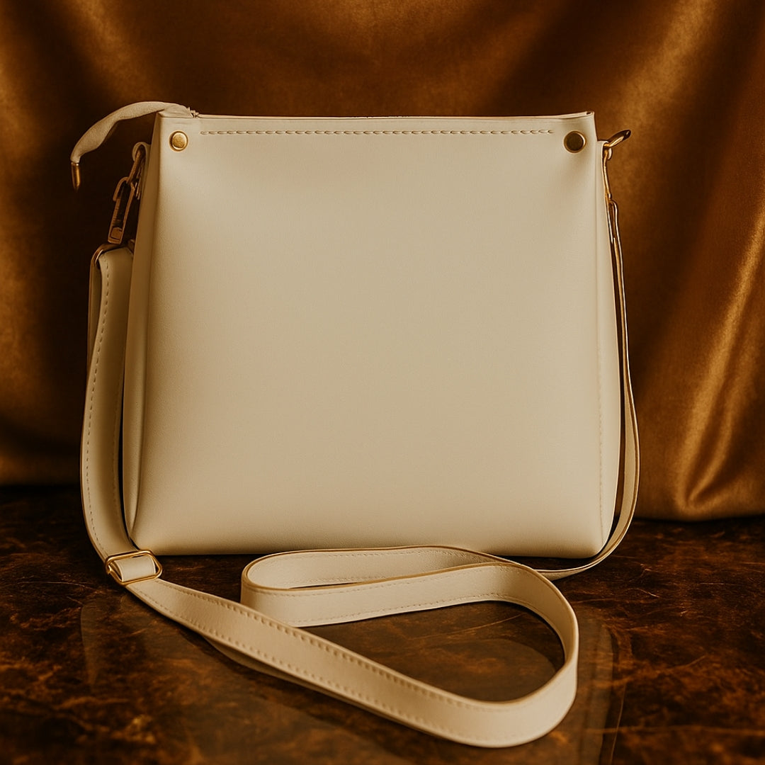 Zyrah Rexine Plain Hand Bag
