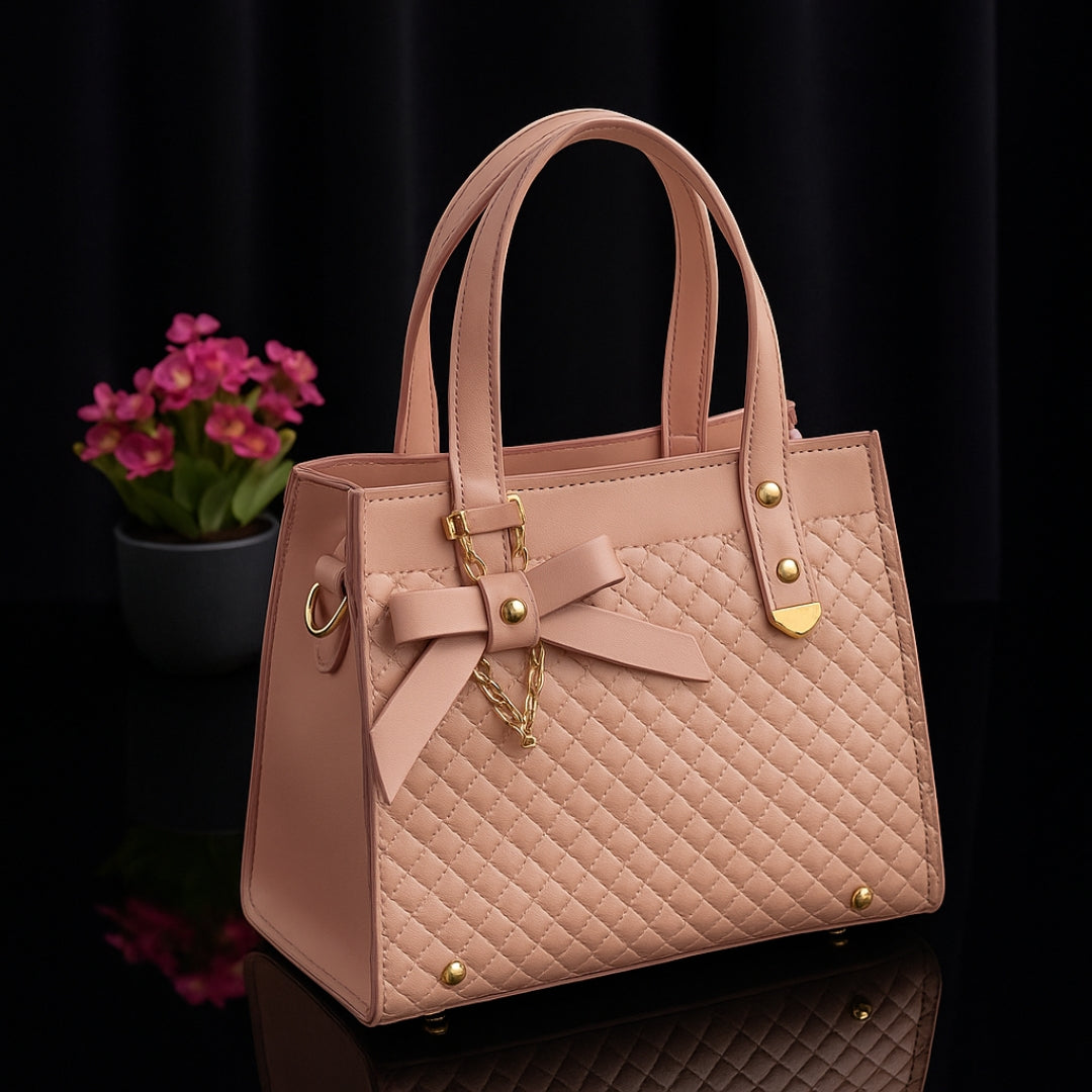 Mona PU Leather Textured Hand Bag