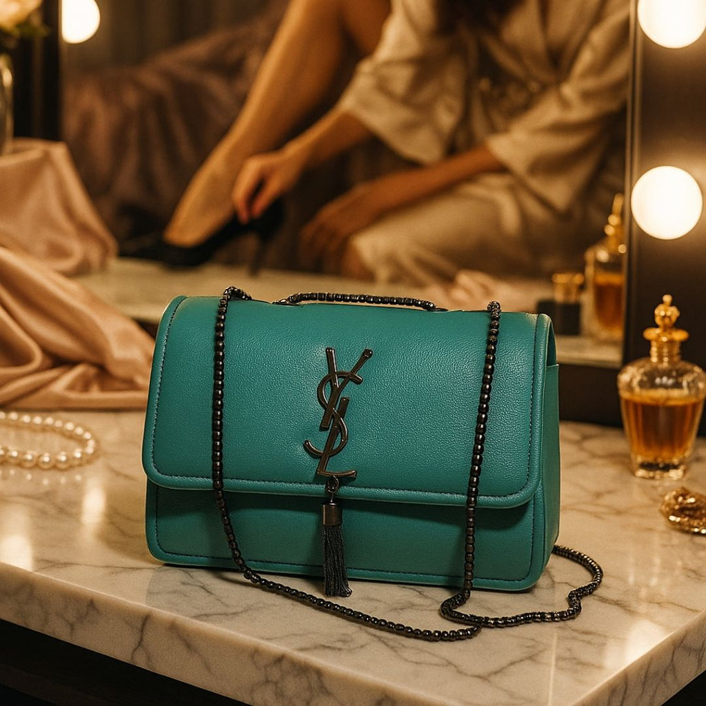 SAPPHIRE Leather Crossbody Bag